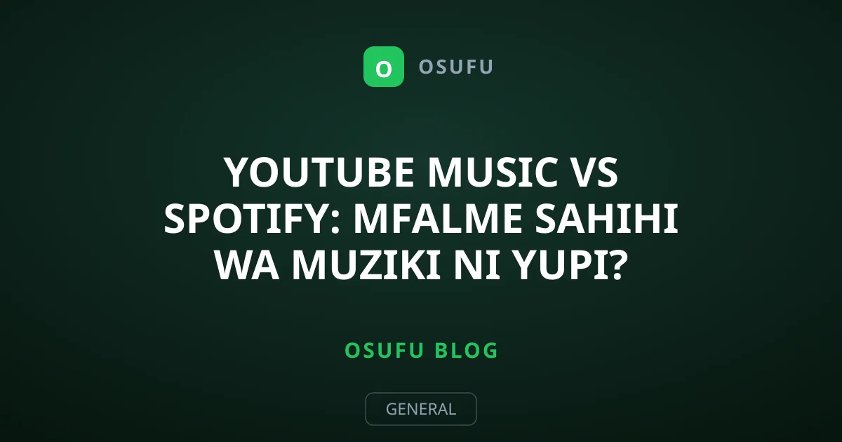 YouTube Music vs Spotify: Mfalme Sahihi wa Muziki ni Yupi?